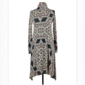 Women’s — Dresses — Anthropologie — Size, XS — Color, Black, Tan and Teal Green